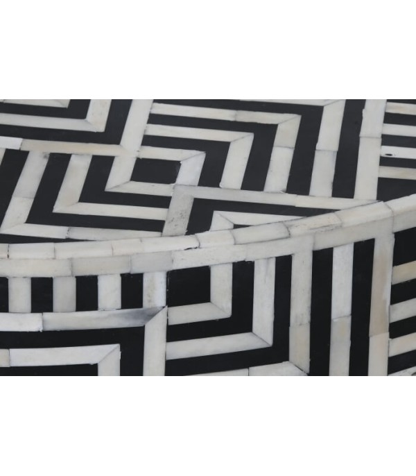 MESA CENTRO HUESO BLANCO