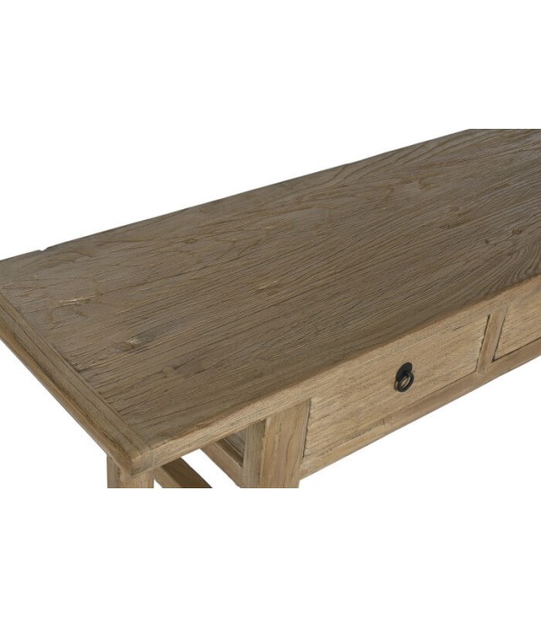 CONSOLA OLMO MACIZO NATURAL