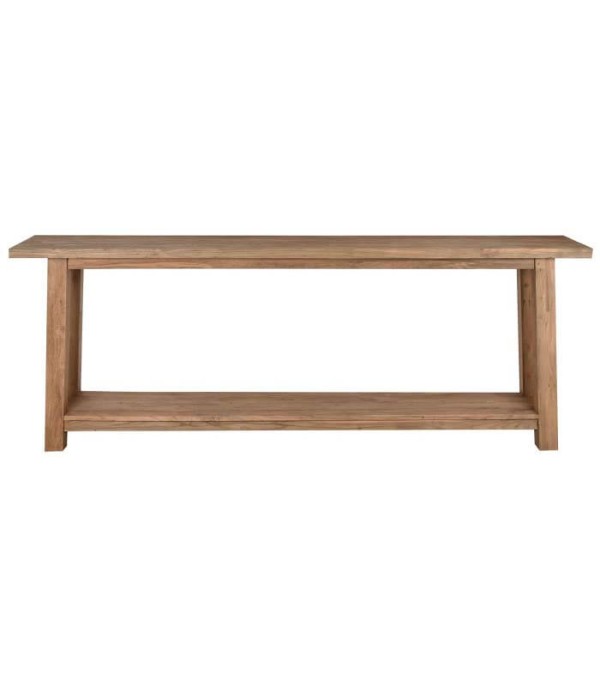 CONSOLA TECA RECICLADA NATURAL 240X46X90 CM