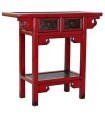 CONSOLA OLMO METAL 2 CAJONES ROJO