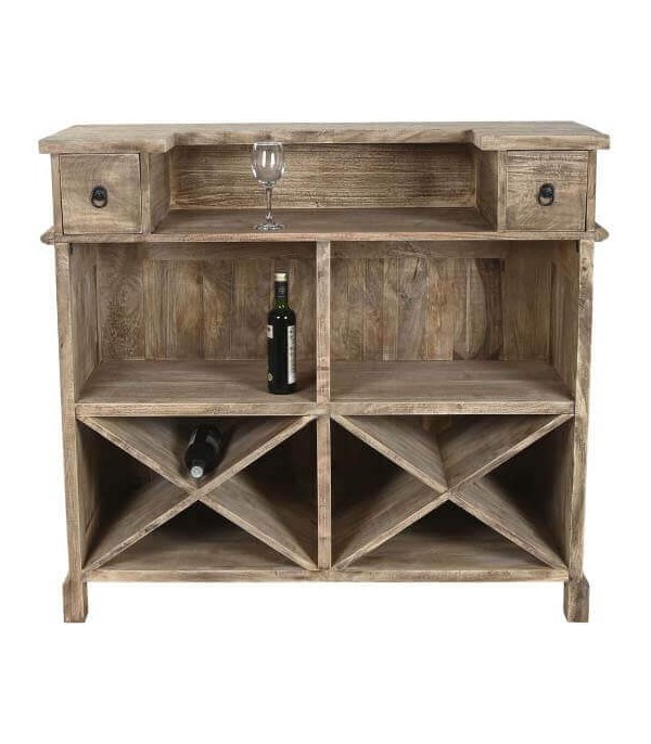 MUEBLE BAR MANGO MARRÓN