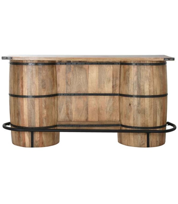 MUEBLE BAR MANGO METAL BARRIL