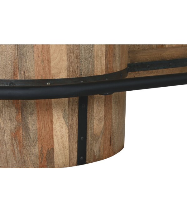 MUEBLE BAR MANGO METAL BARRIL