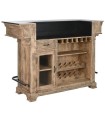 MUEBLE BAR MANGO METAL BARRA NATURAL