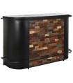 MUEBLE BAR METAL MADERA NEGRO