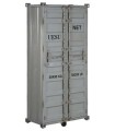 BOTELLERO METAL MDF CONTAINER GRIS 76,5X41X157,5 CM