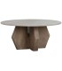 MESA CENTRO MARMOL MADERA BEIGE