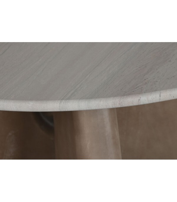 MESA CENTRO MARMOL MADERA BEIGE
