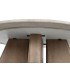 MESA CENTRO MARMOL MADERA BEIGE