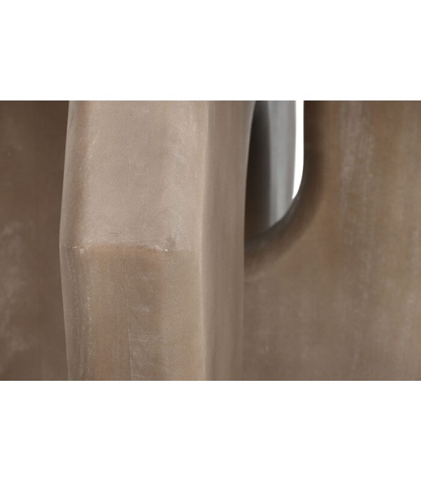 MESA CENTRO MARMOL MADERA BEIGE