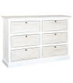 CÓMODA MANGO BLANCO 150X40X100 CM