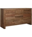 CÓMODA MADERA RECICLADA PINO 161X48X90 CM