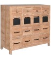 CAJONERA ABETO METAL NATURAL 16 CAJONES 110X40X92,5 CM