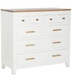 CÓMODA MANGO ACACIA BLANCO 110X45X100 CM