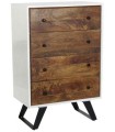 CAJONERA MANGO METAL BLANCO 70X40X105 CM
