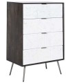 CAJONERA MANGO MARRÓN OSCURO 70X40X105 CM