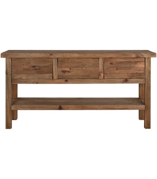 CONSOLA MADERA RECICLADA PINO NATURAL