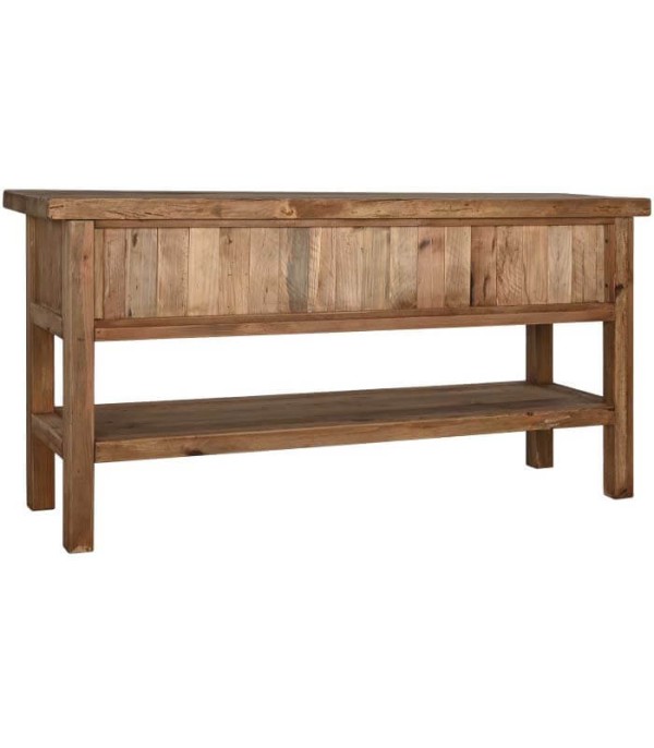 CONSOLA MADERA RECICLADA PINO NATURAL