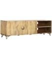MUEBLE TV MANGO METAL MANDALA NATURAL 160X40X50 CM