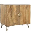 APARADOR MANGO METAL MANDALA NATURAL 81X45X75 CM