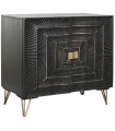 APARADOR MANGO METAL MANDALA NEGRO  81X45X75 CM
