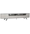 MUEBLE TV MÁRMOL ACERO BEIGE 220X42X41,5 CM