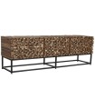MUEBLE TV TEKA RECICLADA 3 PUERTAS 160X40X53 CM