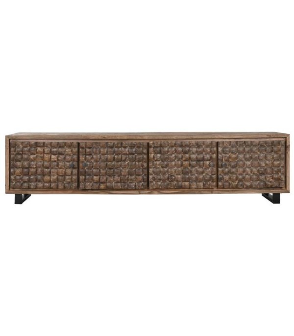 MUEBLE TV TECA RECICLADA COCO 4 PUERTAS