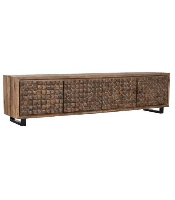 MUEBLE TV TECA RECICLADA COCO 4 PUERTAS
