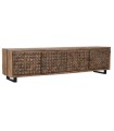 MUEBLE TV TECA RECICLADA COCO 4 PUERTAS 200X40X50 CM