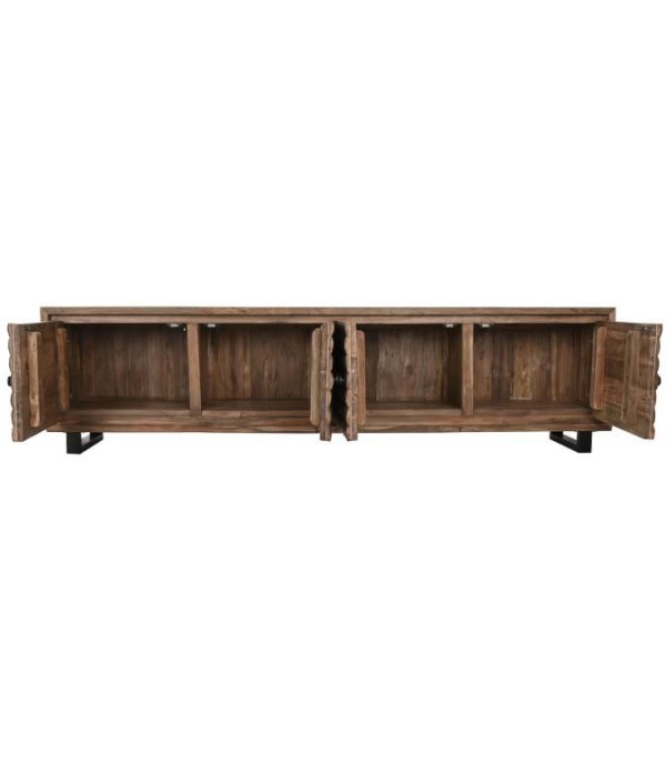 MUEBLE TV TECA RECICLADA COCO 4 PUERTAS