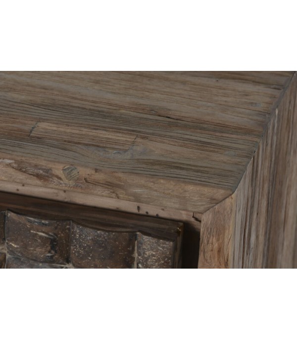 MUEBLE TV TECA RECICLADA COCO 4 PUERTAS