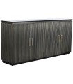 BUFFET LATÓN MARMOL PLATEADO 180X40X85 CM