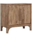 APARADOR ACACIA MARRÓN CLARO 85X40X80 CM