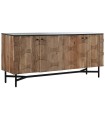 BUFFET ACACIA MÁRMOL NEGRO 175X40X76 CM