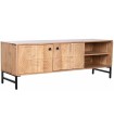 MUEBLE TV ACACIA METAL NATURAL 145X40X45 CM
