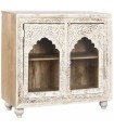 APARADOR MANGO CRISTAL TALLADO BLANCO 107X43X101 CM