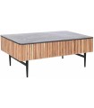 MESA CENTRO ACACIA MÁRMOL NEGRO 115X65X45 CM
