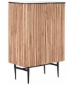 APARADOR ACACIA MÁRMOL NEGRO 85X45X130 CM