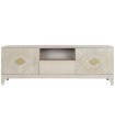 MUEBLE TV MANGO METAL ROMBO BEIGE