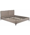 CAMA BEIGE TEJIDO DORMITORIO 192 X 214 X 95 CM