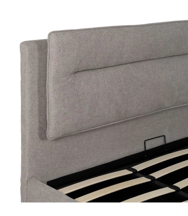 CAMA CANAPÉ GRIS TEJIDO DORMITORIO