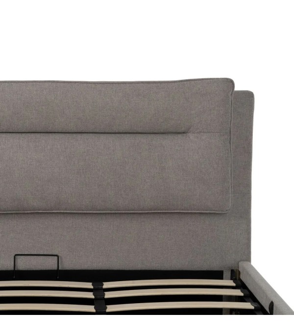 CAMA CANAPÉ GRIS TEJIDO DORMITORIO