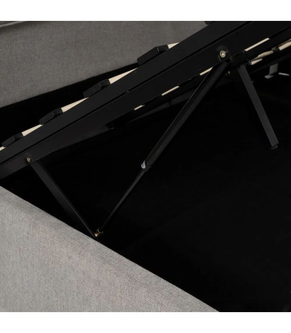 CAMA CANAPÉ GRIS TEJIDO DORMITORIO