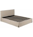CAMA CANAPÉ BEIGE TEJIDO DORMITORIO 166 X 215 X 96 CM