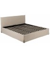 CAMA CANAPÉ BEIGE TEJIDO DORMITORIO 196 X 215 X 96 CM