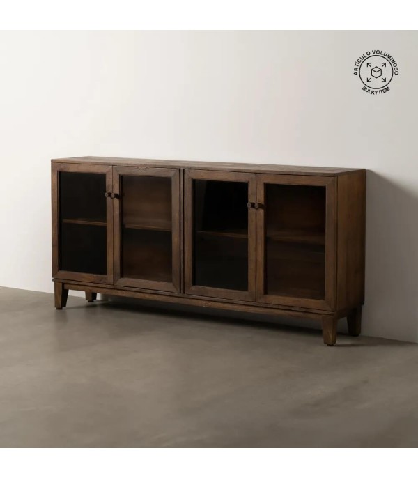 APARADOR MARRÓN MADERA DE MANGO