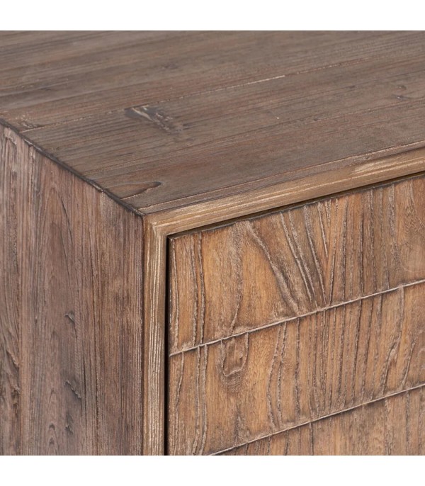 APARADOR MARRÓN MADERA HIERRO