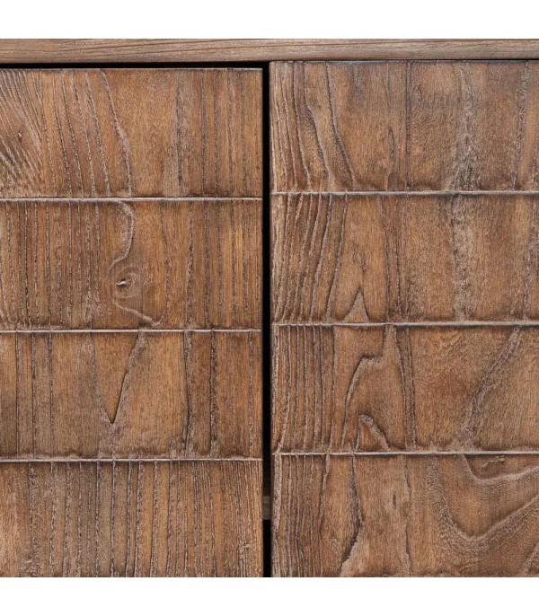 APARADOR MARRÓN MADERA HIERRO