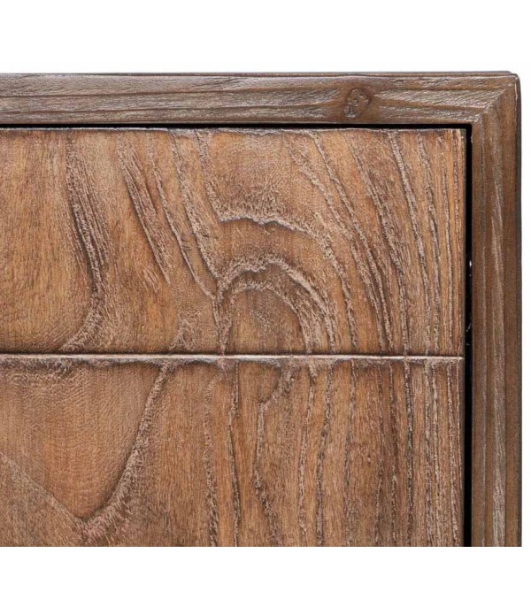 APARADOR MARRÓN MADERA HIERRO